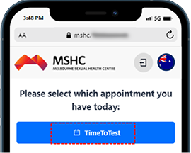 Appointment booking system Melbourne Sexual Health Centre MSHC