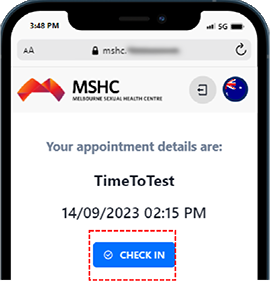 Appointment booking system Melbourne Sexual Health Centre MSHC