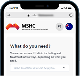 Appointment booking system Melbourne Sexual Health Centre MSHC